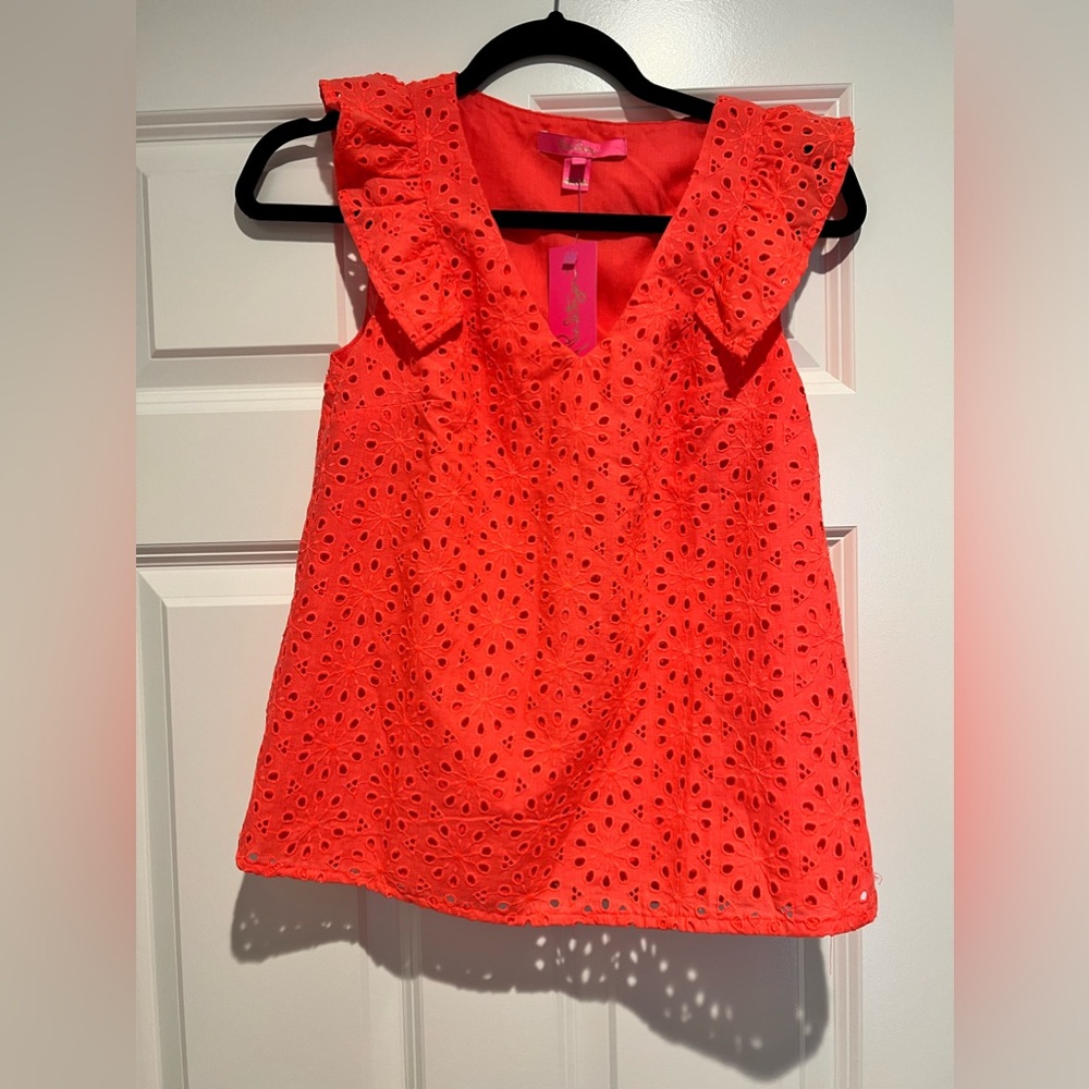 Lily Pulitzer Lina Eyelet Top